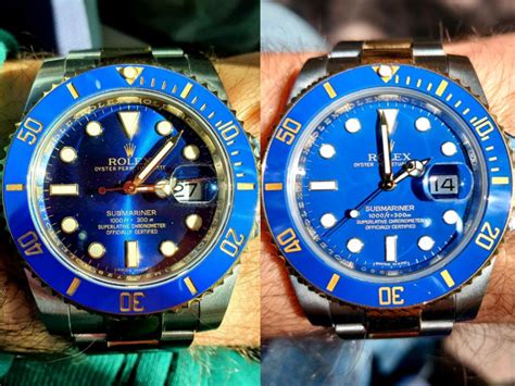 sunburst vs flat blue 116618 rolex|rolex bluesy blue dial.